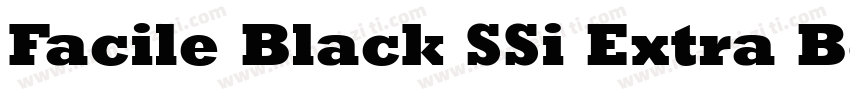 Facile Black SSi Extra Bold字体转换